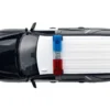 2025 Chevrolet Tahoe PPV "CHP (California Highway Patrol)" Black and White with Flashing Light Bar and Front and Rear Lights and Sounds 1/24 Diecast Model Car by Motormax