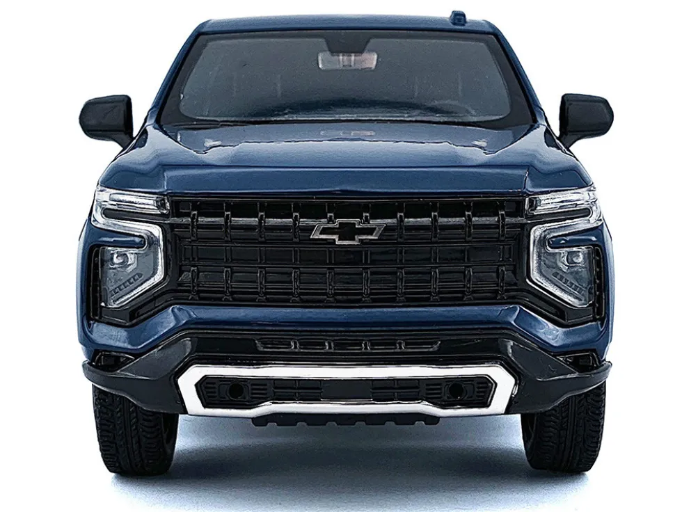 2025 Chevrolet Tahoe PPV Dark Blue "Custom Builder's Kit - Law Enforcement and Public Service" Series 1/24 Diecast Model Car by Motormax