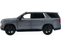 2025 Chevrolet Tahoe PPV Dark Gray Metallic "Custom Builder's Kit - Law Enforcement and Public Service" Series 1/24 Diecast Model Car by Motormax