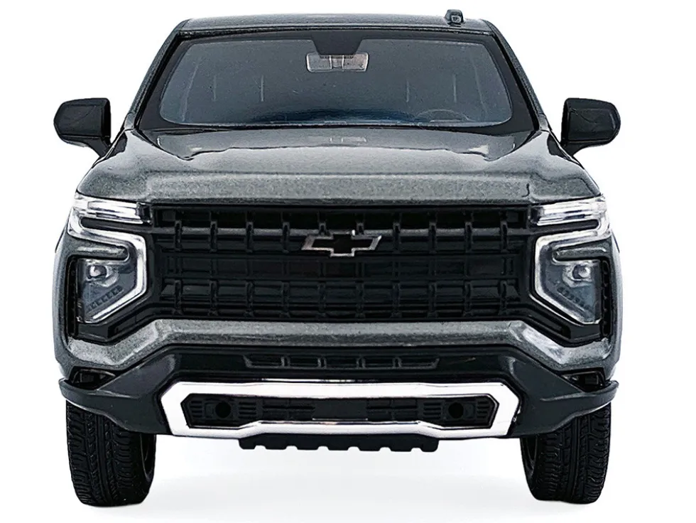 2025 Chevrolet Tahoe PPV Dark Gray Metallic "Custom Builder's Kit - Law Enforcement and Public Service" Series 1/24 Diecast Model Car by Motormax