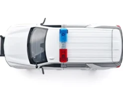 2025 Chevrolet Tahoe PPV "RCMP (Royal Canadian Mounted Police)" White with Stripes with Flashing Light Bar and Front and Rear Lights and Sounds 1/24 Diecast Model Car by Motormax