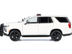 2025 Chevrolet Tahoe PPV White "Custom Builder's Kit - Law Enforcement and Public Service" Series 1/24 Diecast Model Car by Motormax