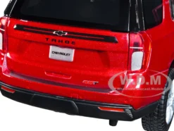 2021 Chevrolet Tahoe Red Metallic Sunroof 1/24 Diecast Model Car Maisto 31533