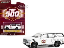 2022 Chevrolet Tahoe White 106th Running of the Indianapolis 500 Official Vehicle 2022 Anniversary Collection Series 15 1/64 Diecast Model Car Greenlight 28120F