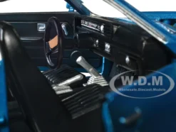 1974 Chevrolet Vega GT Blue Metallic with White Stripes Forgotten Classics Series 1/24 Diecast Model Car Motormax 79048BL