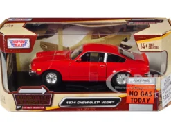 1974 Chevrolet Vega Red Forgotten Classics Series 1/24 Diecast Model Car Motormax 79046r