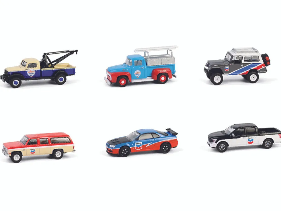 Chevron Special Edition Series 1 Set of 6 pieces 1/64 Diecast Model Cars by Greenlight