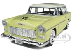 1955 Chevy Nomad Yellow 1/24 Diecast Car Model Motormax 73248