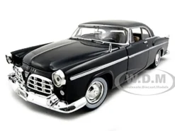 1955 Chrysler C300 Black 1/24 Diecast Model Car Motormax 73302