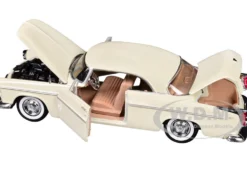 1955 Chrysler C300 Cream "Timeless Legends" Series 1/24 Diecast Model Car by Motormax