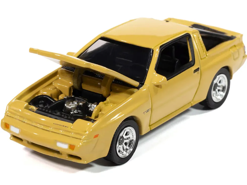 1988 Chrysler Conquest TSi San Marino Yellow "Modern Muscle" Series 1/64 Diecast Model Car by Auto World