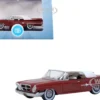 1961 Chrysler 300 Convertible Closed Top Cinnamon Brown Metallic with White Top 1/87 (HO) Scale Diecast Model Car Oxford Diecast 87CC61004