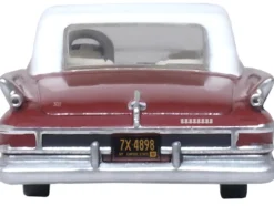 1961 Chrysler 300 Convertible Closed Top Cinnamon Brown Metallic with White Top 1/87 (HO) Scale Diecast Model Car Oxford Diecast 87CC61004