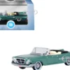 1961 Chrysler 300 Convertible Pinewood Green Metallic 1/87 (HO) Scale Diecast Model Car by Oxford Diecast