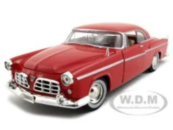 1955 Chrysler C300 Red 1/24 Diecast Model Car Motormax 73302