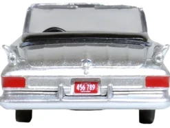 1961 Chrysler 300G Convertible Sheffield Silver Metallic 1/87 (HO) Scale Diecast Model Car by Oxford Diecast