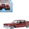 1959 Chrysler Imperial Crown 2 Door Hardtop Radiant Red with Black Top 1/87 (HO) Scale Diecast Model Car Oxford Diecast 87IC59003