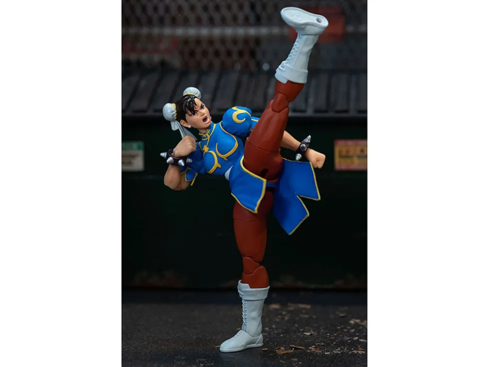 Chun Li 6 Moveable Figure with Accessories and Alternate Head and Hands Ultra Street Fighter II The Final Challengers 2017 Video Game model Jada 34216
