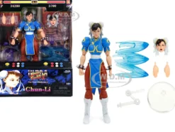 Chun Li 6 Moveable Figure with Accessories and Alternate Head and Hands Ultra Street Fighter II The Final Challengers 2017 Video Game model Jada 34216