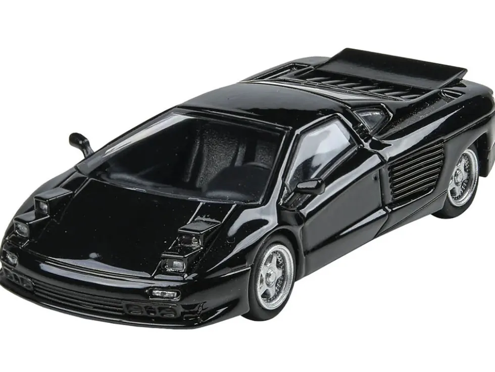 1991 Cizeta V16T Black 1/64 Diecast Model Car Paragon Models PA-55505