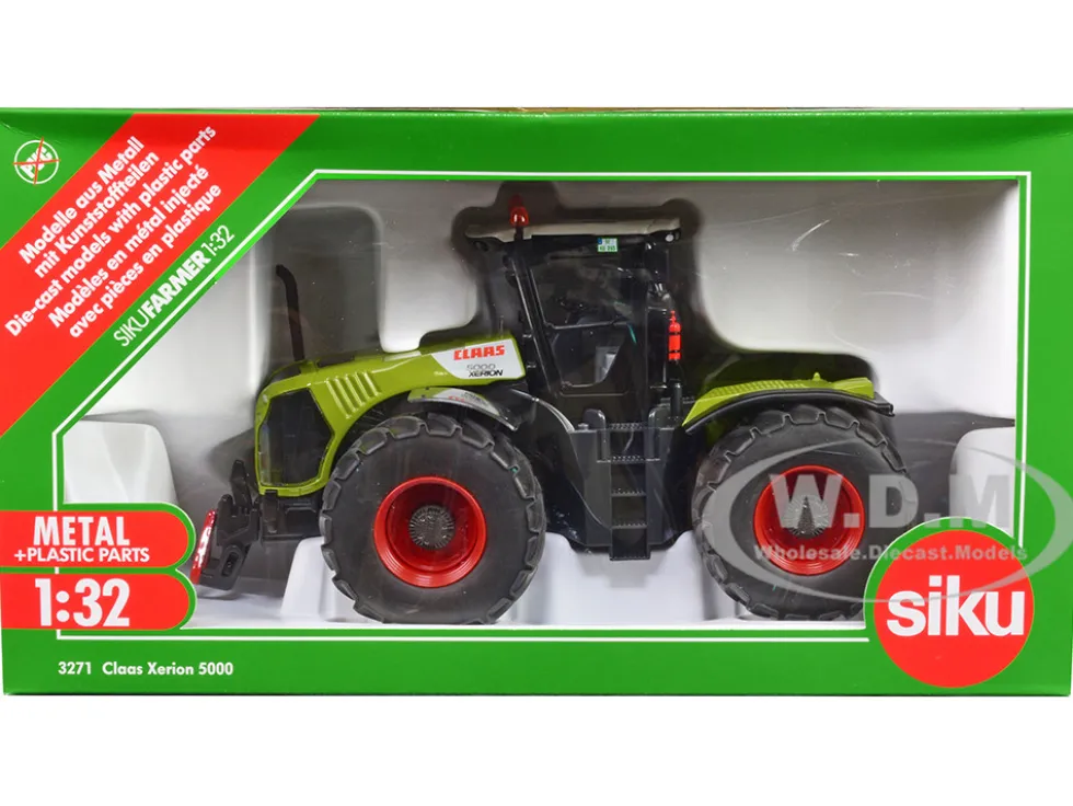 Claas 5000 Xerion Tractor Green with Gray Top 1/32 Diecast Model Siku SK3271