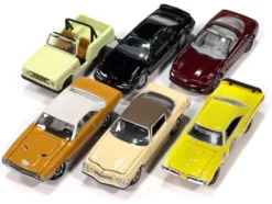 Classic Gold Collection 2025 Release 1 Set B of 6 Cars 1/64 Diecast Model Cars by Johnny Lightning