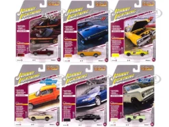 Classic Gold Collection 2025 Release 1 Set B of 6 Cars 1/64 Diecast Model Cars by Johnny Lightning