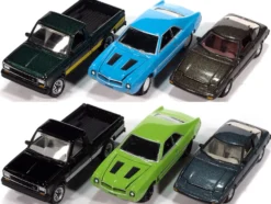 Classic Gold Collection 2025 Release 2 Set of 6 Cars 1/64 Diecast Model Cars by Johnny Lightning