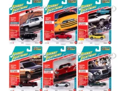 Classic Gold Collection 2022 Set B of 6 Cars Release 3 1/64 Diecast Model Cars Johnny Lightning JLCG030B