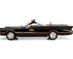 Classic TV Series Batmobile Working Lights Diecast Batman Robin Figures 80 Years Batman 1/18 Diecast Model Car Jada 98625