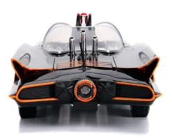Classic TV Series Batmobile Working Lights Diecast Batman Robin Figures 80 Years Batman 1/18 Diecast Model Car Jada 98625