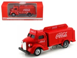 1947 Coca Cola Delivery Bottle Truck Red 1/87 Diecast Model Motor City Classics MCC440537