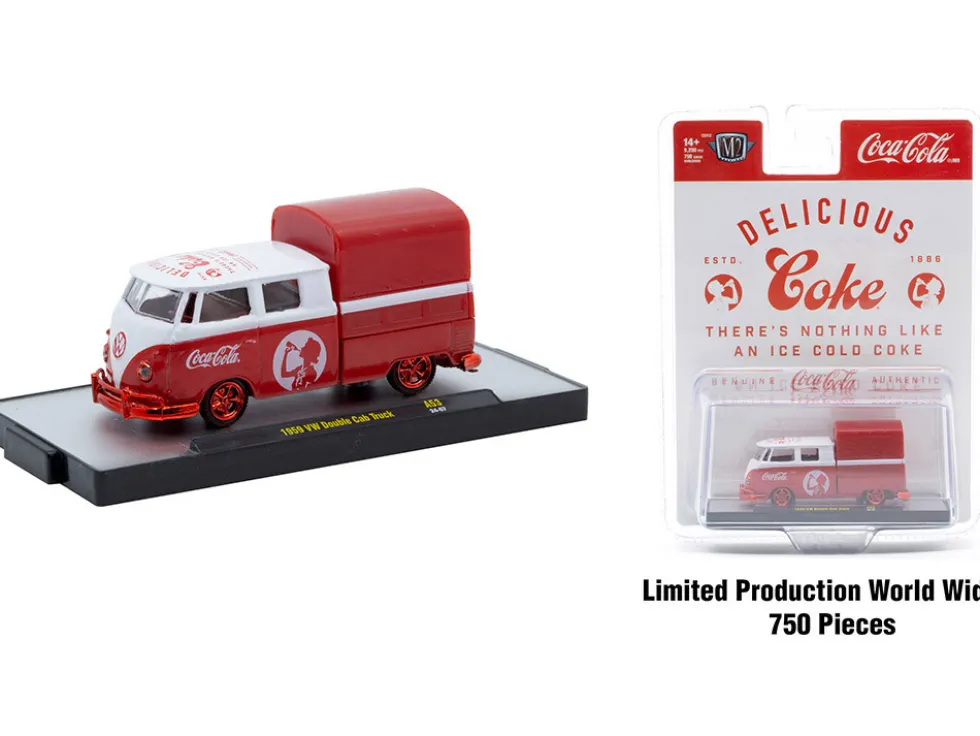 Coca-Cola Set of 3 pieces Release 53 Limited Edition to 10000 pieces Worldwide 1/64 Diecast Model Cars by M2 Machines
