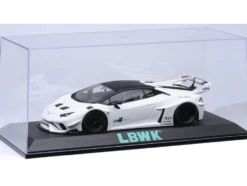Collectible Display Show Case with Black Plastic Base and Green 