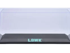 Collectible Display Show Case with Black Plastic Base and Green 