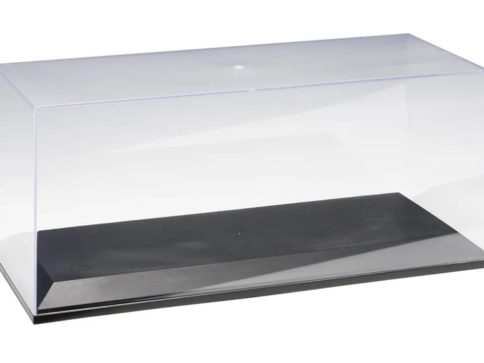Collectible Display Show Case for 1/18 1/24 Scale Model Cars Black Plastic Base Autoart 90001