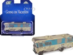1972 Condor II RV (Recreational Vehicle) "Going on Vacation" Evergreen (Weathered) "Hobby Exclusive" Series 1/64 Diecast Model Car by Greenlight