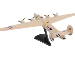 Consolidated B 24D Liberator Bomber Aircraft Strawberry Bitch 376th Heavy Bombardment North Africa United States Army Air Forces 1/163 Diecast Model Airplane Postage Stamp PS5557-5