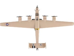 Consolidated B 24D Liberator Bomber Aircraft Strawberry Bitch 376th Heavy Bombardment North Africa United States Army Air Forces 1/163 Diecast Model Airplane Postage Stamp PS5557-5