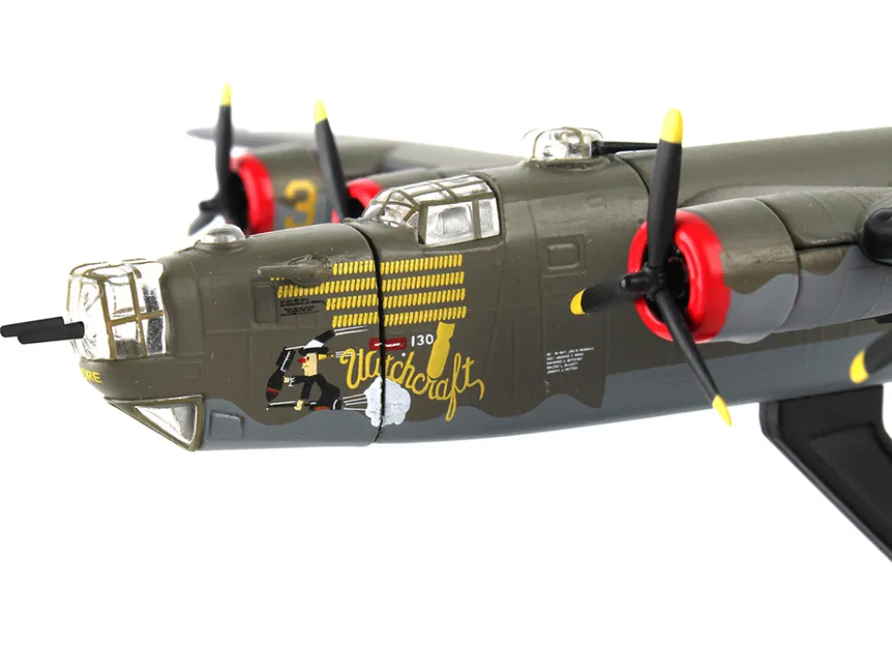 Consolidated B 24J Liberator Bomber Aircraft Witchcraft 467th Bomb Group 790 Bomb Squadron United States Army Air Forces 1/163 Diecast Model Airplane Postage Stamp PS5557-3