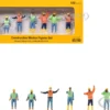 Construction Workers 7 Piece Figure Set for 1/50 Scale Models by Diecast Masters