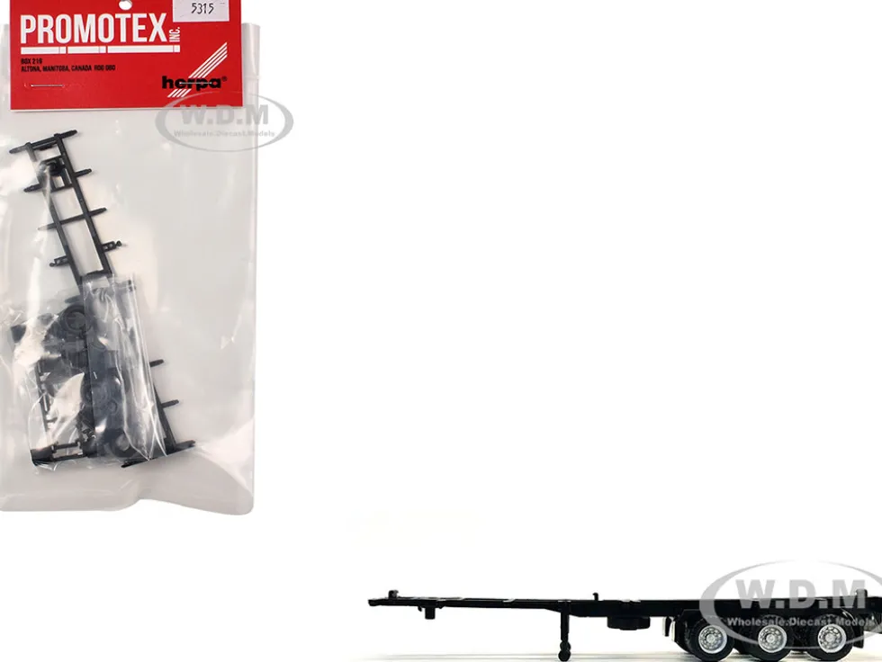 Container Chassis for 3-Axle 40ft Trailer 1/87 (HO) Plastic Model by Promotex