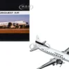 Convair C-131 Commercial Aircraft "Conquest Air Cargo" (N342GS) White with Black Tail Stripes "Gemini 200" Series 1/200 Diecast Model Airplane by GeminiJets