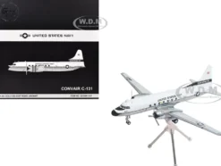 Convair C-131 Samaritan Transport Aircraft "United States Navy - NAS Guantanamo Bay" (141017) White and Gray "Gemini 200" Series 1/200 Diecast Model Airplane by GeminiJets