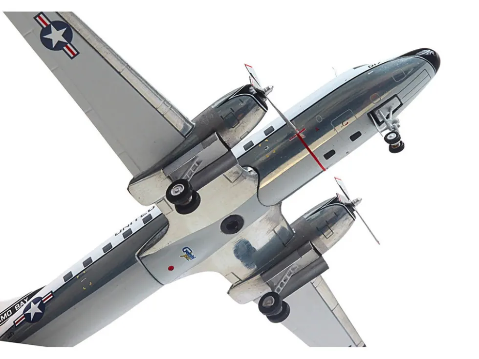 Convair C-131 Samaritan Transport Aircraft "United States Navy - NAS Guantanamo Bay" (141017) White and Gray "Gemini 200" Series 1/200 Diecast Model Airplane by GeminiJets