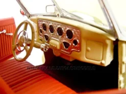 1936 Cord 810 Coupe Yellow Cream Top Red Interior 1/18 Diecast Model Car Signature Models 18108