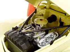 1936 Cord 810 Coupe Yellow Cream Top Red Interior 1/18 Diecast Model Car Signature Models 18108