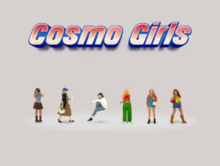 Cosmo Girls 6 piece Diecast Figure Set (6 Figures) Limited Edition for 1/64 Scale Models by American Diorama