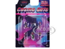 Cosmo Girls 6 piece Diecast Figure Set (6 Figures) Limited Edition for 1/64 Scale Models by American Diorama