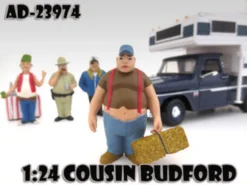 Cousin Budford "Trailer Park" Figure For 1:24 Scale Diecast Model Cars American Diorama 23974